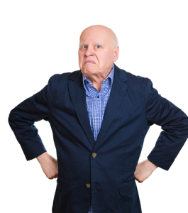 Pissed older man